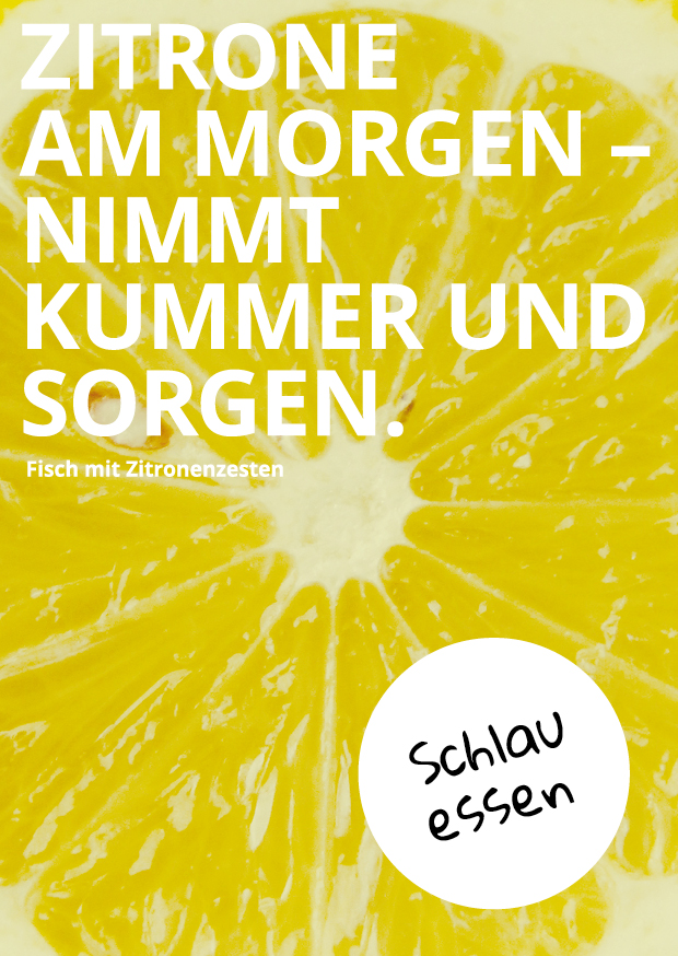 Postkarte Zitrone